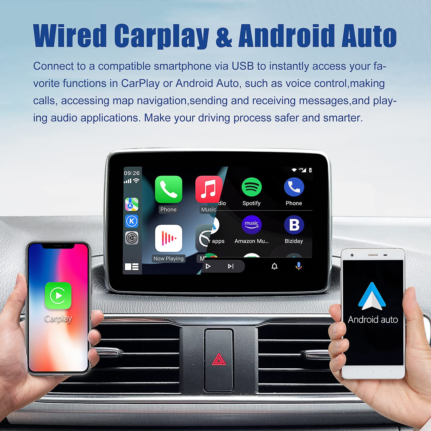 Mazda Carplay And Android Auto Retrofit Kit, Tk78 66 9U0C Oem Hub Fits To Mzd Connect System, Apple Carplay Adapter Compatible W